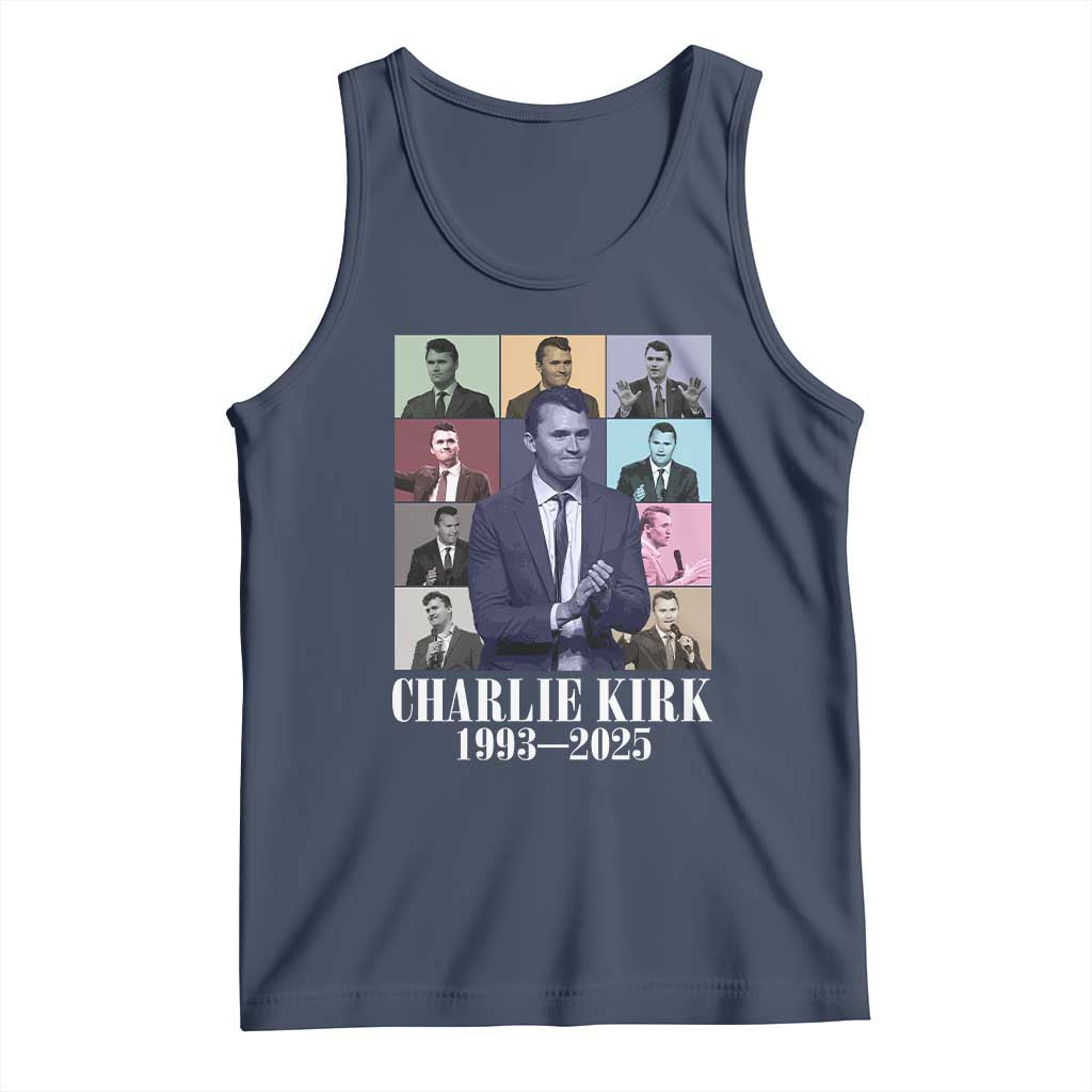Legacy of Charlie Kirk Tank Top 1993 2025 Memorial Pop Art Tribute Graphic - Wonder Print Shop