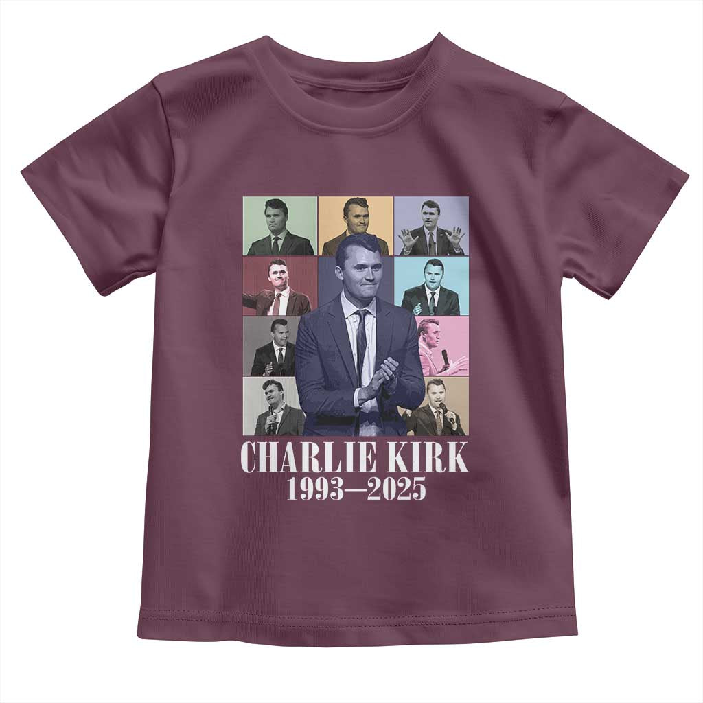 Legacy of Charlie Kirk Toddler T Shirt 1993 2025 Memorial Pop Art Tribute Graphic - Wonder Print Shop