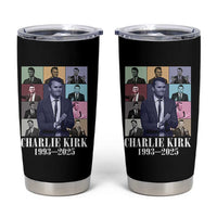 Legacy of Charlie Kirk Tumbler Cup 1993 2025 Memorial Pop Art Tribute Graphic - Wonder Print Shop