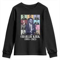 Legacy of Charlie Kirk Youth Sweatshirt 1993 2025 Memorial Pop Art Tribute Graphic - Wonder Print Shop
