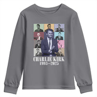 Legacy of Charlie Kirk Youth Sweatshirt 1993 2025 Memorial Pop Art Tribute Graphic - Wonder Print Shop