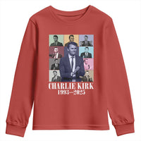 Legacy of Charlie Kirk Youth Sweatshirt 1993 2025 Memorial Pop Art Tribute Graphic - Wonder Print Shop