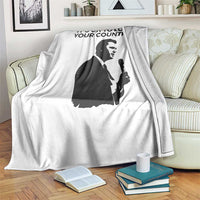 Patriotic Freedom Charlie Kirk Legacy Throw Blanket It’s OK to Love Your Country - Wonder Print Shop