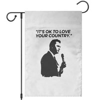 Patriotic Freedom Charlie Kirk Legacy Garden Flag It’s OK to Love Your Country - Wonder Print Shop