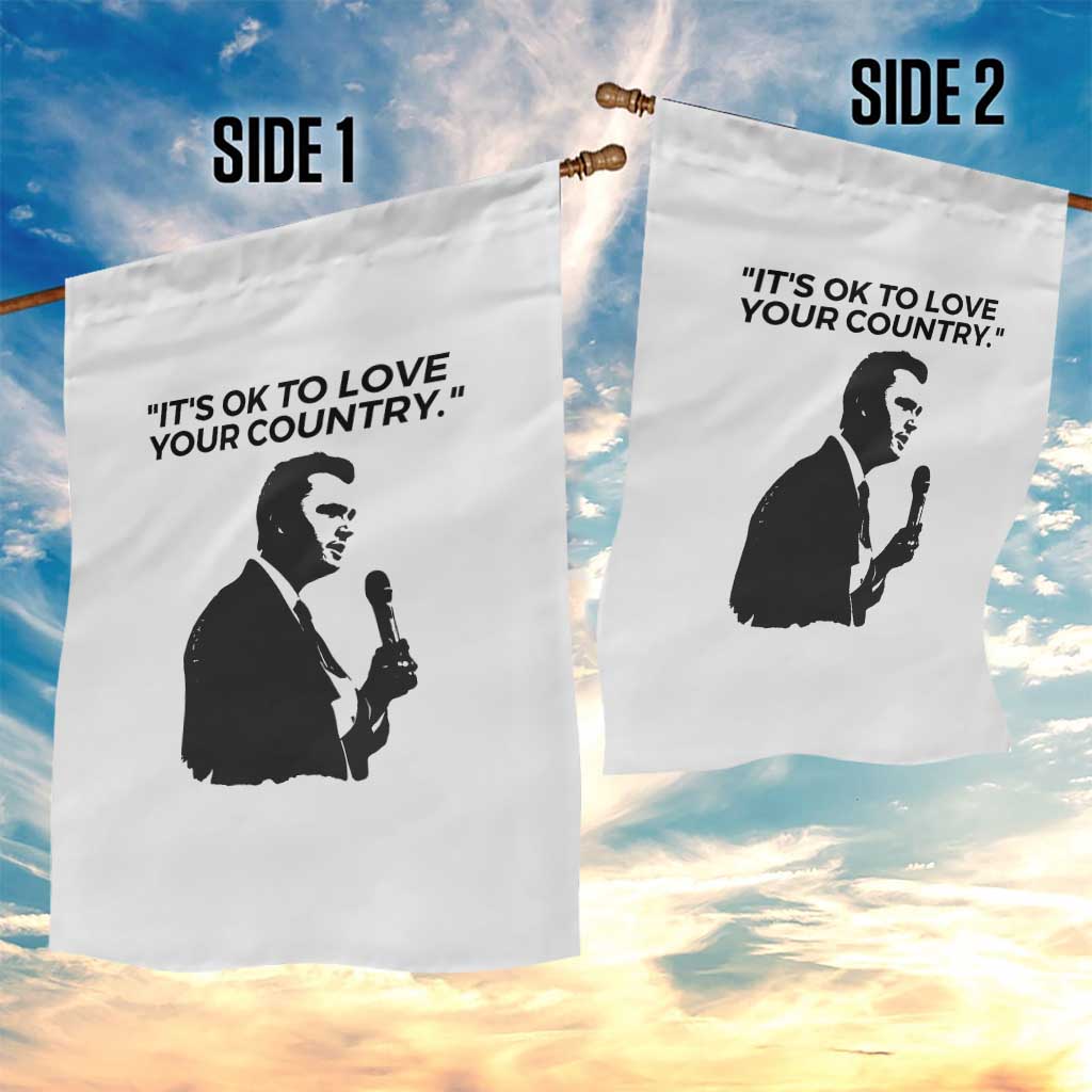 Patriotic Freedom Charlie Kirk Legacy Garden Flag It’s OK to Love Your Country - Wonder Print Shop
