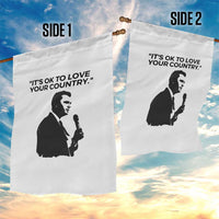 Patriotic Freedom Charlie Kirk Legacy Garden Flag It’s OK to Love Your Country - Wonder Print Shop