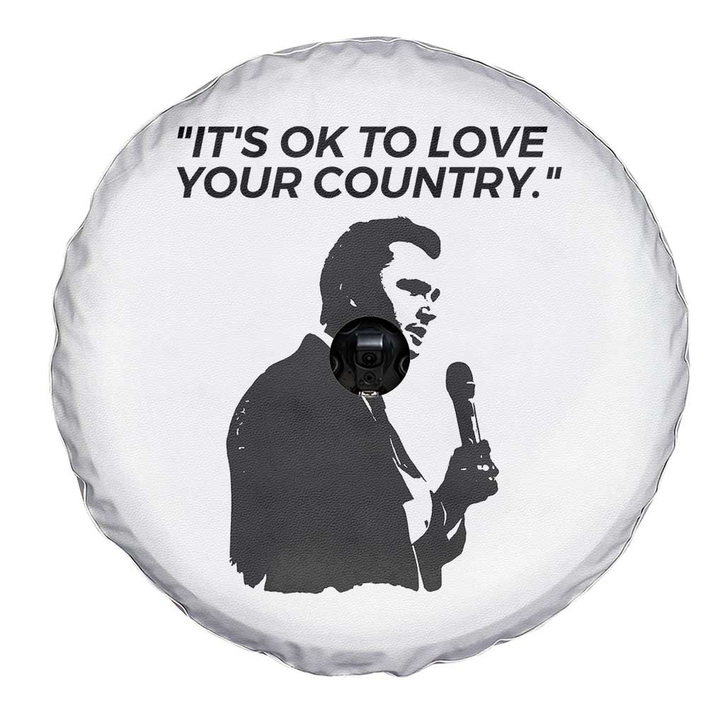 Patriotic Freedom Charlie Kirk Legacy Spare Tire Cover It’s OK to Love Your Country - Wonder Print Shop