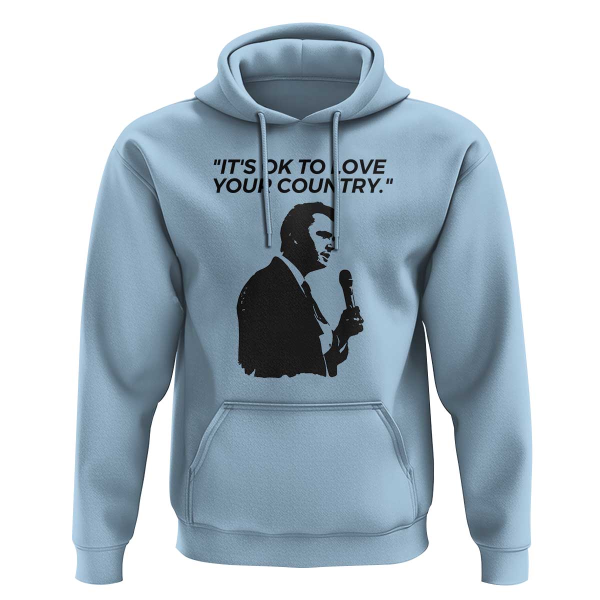 Patriotic Freedom Charlie Kirk Legacy Hoodie It’s OK to Love Your Country - Wonder Print Shop
