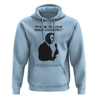Patriotic Freedom Charlie Kirk Legacy Hoodie It’s OK to Love Your Country - Wonder Print Shop