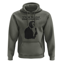 Patriotic Freedom Charlie Kirk Legacy Hoodie It’s OK to Love Your Country - Wonder Print Shop