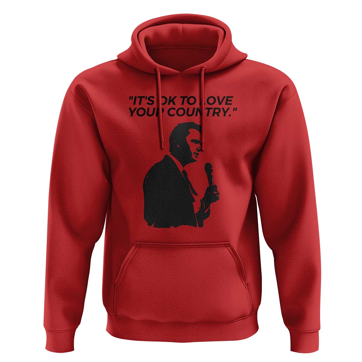 Patriotic Freedom Charlie Kirk Legacy Hoodie It’s OK to Love Your Country - Wonder Print Shop