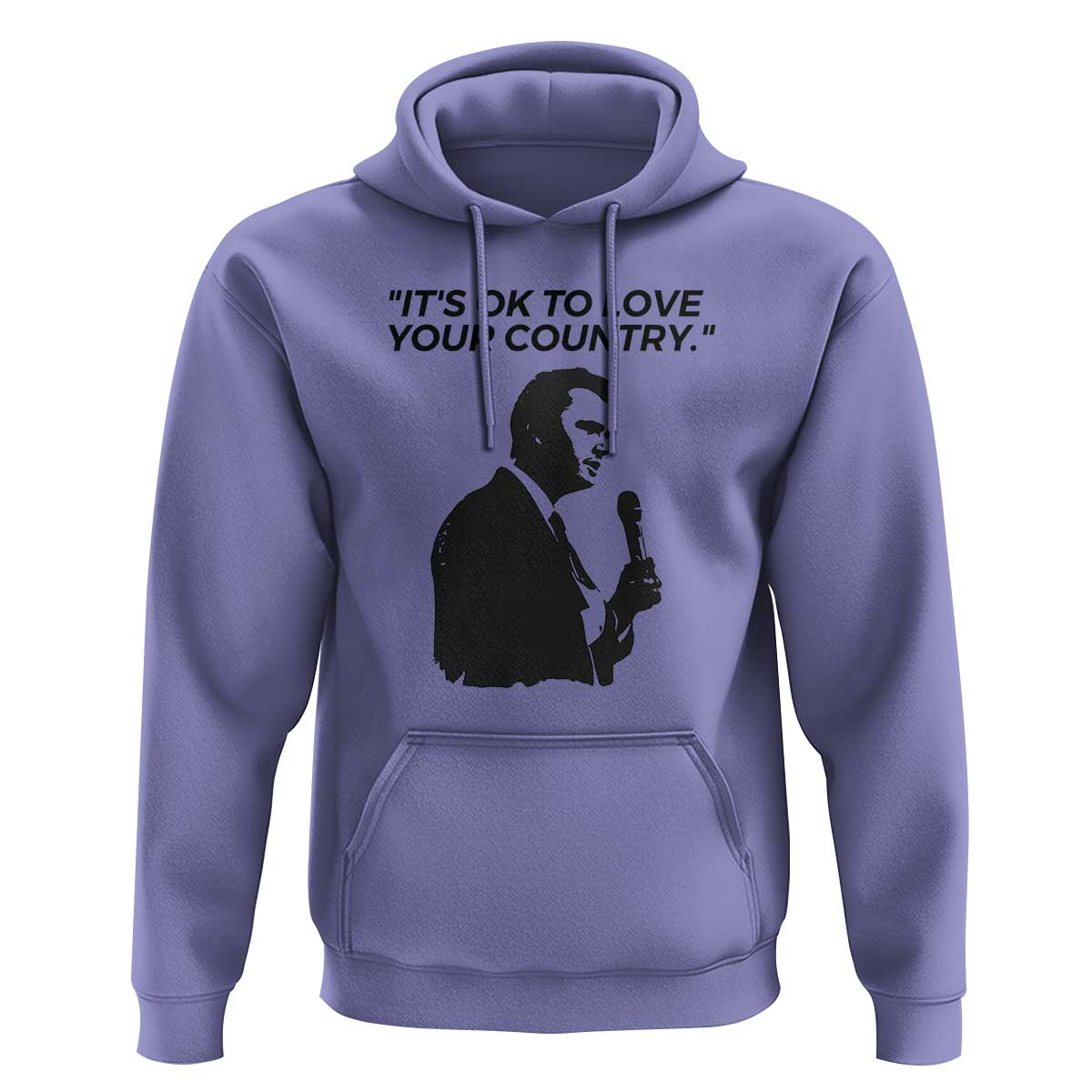 Patriotic Freedom Charlie Kirk Legacy Hoodie It’s OK to Love Your Country - Wonder Print Shop