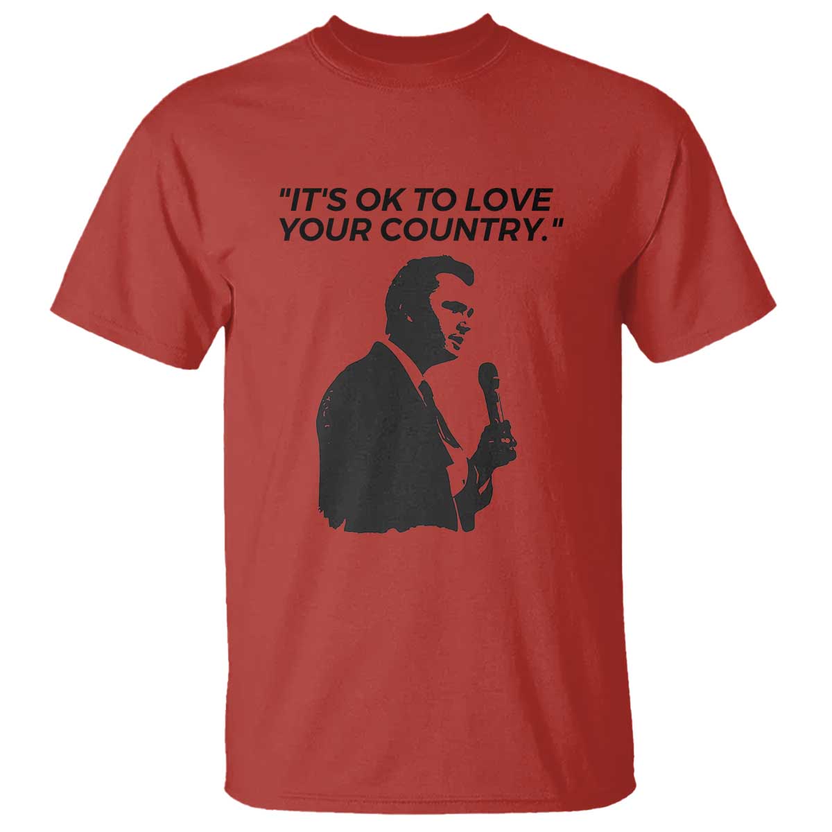 Patriotic Freedom Charlie Kirk Legacy T Shirt It’s OK to Love Your Country - Wonder Print Shop