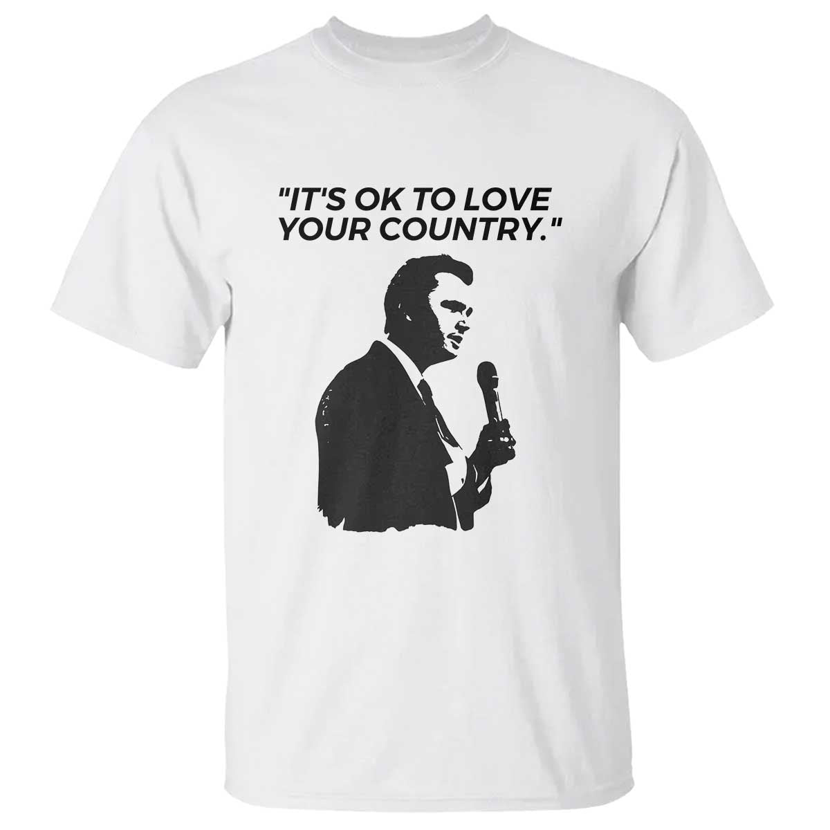 Patriotic Freedom Charlie Kirk Legacy T Shirt It’s OK to Love Your Country - Wonder Print Shop