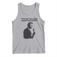 Patriotic Freedom Charlie Kirk Legacy Tank Top It’s OK to Love Your Country - Wonder Print Shop