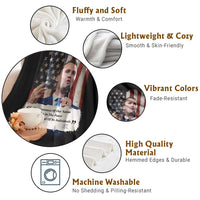 Patriotic Charlie Kirk Legacy Throw Blanket The Greatness of America Power of the People - Wonder Print Shop