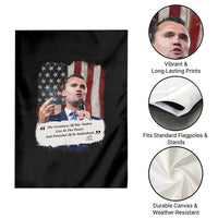 Patriotic Charlie Kirk Legacy Garden Flag The Greatness of America Power of the People - Wonder Print Shop