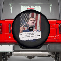 Patriotic Charlie Kirk Legacy Spare Tire Cover The Greatness of America Power of the People - Wonder Print Shop