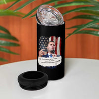 Patriotic Charlie Kirk Legacy 4 in 1 Can Cooler Tumbler The Greatness of America Power of the People - Wonder Print Shop