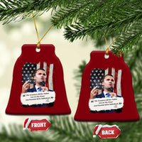 Patriotic Charlie Kirk Legacy Ceramic Ornament The Greatness of America Power of the People - Wonder Print Shop