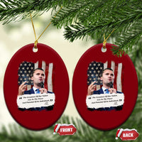 Patriotic Charlie Kirk Legacy Ceramic Ornament The Greatness of America Power of the People - Wonder Print Shop