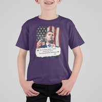 Patriotic Charlie Kirk Legacy T Shirt For Kid The Greatness of America Power of the People - Wonder Print Shop
