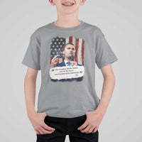 Patriotic Charlie Kirk Legacy T Shirt For Kid The Greatness of America Power of the People - Wonder Print Shop