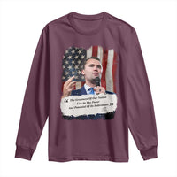 Patriotic Charlie Kirk Legacy Long Sleeve Shirt The Greatness of America Power of the People - Wonder Print Shop