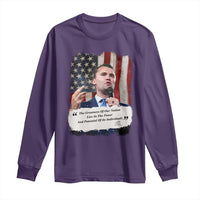 Patriotic Charlie Kirk Legacy Long Sleeve Shirt The Greatness of America Power of the People - Wonder Print Shop