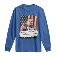 Patriotic Charlie Kirk Legacy Long Sleeve Shirt The Greatness of America Power of the People - Wonder Print Shop