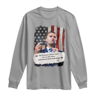 Patriotic Charlie Kirk Legacy Long Sleeve Shirt The Greatness of America Power of the People - Wonder Print Shop