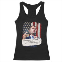 Patriotic Charlie Kirk Legacy Racerback Tank Top The Greatness of America Power of the People - Wonder Print Shop