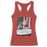 Patriotic Charlie Kirk Legacy Racerback Tank Top The Greatness of America Power of the People - Wonder Print Shop
