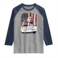 Patriotic Charlie Kirk Legacy Raglan Shirt The Greatness of America Power of the People - Wonder Print Shop