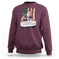 Patriotic Charlie Kirk Legacy Sweatshirt The Greatness of America Power of the People - Wonder Print Shop