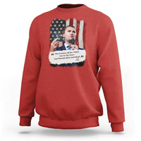 Patriotic Charlie Kirk Legacy Sweatshirt The Greatness of America Power of the People - Wonder Print Shop