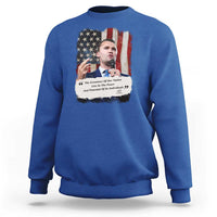Patriotic Charlie Kirk Legacy Sweatshirt The Greatness of America Power of the People - Wonder Print Shop