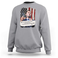 Patriotic Charlie Kirk Legacy Sweatshirt The Greatness of America Power of the People - Wonder Print Shop
