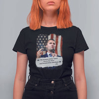 Patriotic Charlie Kirk Legacy T Shirt For Women The Greatness of America Power of the People - Wonder Print Shop