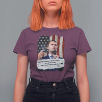 Patriotic Charlie Kirk Legacy T Shirt For Women The Greatness of America Power of the People - Wonder Print Shop