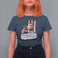 Patriotic Charlie Kirk Legacy T Shirt For Women The Greatness of America Power of the People - Wonder Print Shop