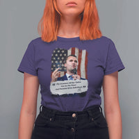 Patriotic Charlie Kirk Legacy T Shirt For Women The Greatness of America Power of the People - Wonder Print Shop