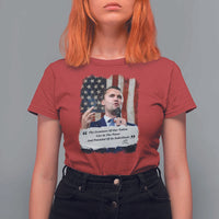 Patriotic Charlie Kirk Legacy T Shirt For Women The Greatness of America Power of the People - Wonder Print Shop