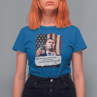 Patriotic Charlie Kirk Legacy T Shirt For Women The Greatness of America Power of the People - Wonder Print Shop
