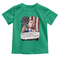 Patriotic Charlie Kirk Legacy Toddler T Shirt The Greatness of America Power of the People - Wonder Print Shop
