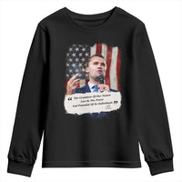 Patriotic Charlie Kirk Legacy Youth Sweatshirt The Greatness of America Power of the People - Wonder Print Shop
