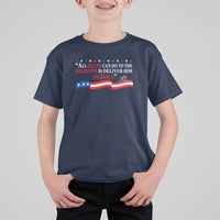 Patriotic Christian Faith T Shirt For Kid All Death Can Do Is Deliver Him to Jesus - Wonder Print Shop