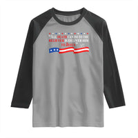 Patriotic Christian Faith Raglan Shirt All Death Can Do Is Deliver Him to Jesus - Wonder Print Shop