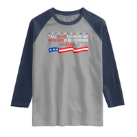 Patriotic Christian Faith Raglan Shirt All Death Can Do Is Deliver Him to Jesus - Wonder Print Shop