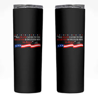 Patriotic Christian Faith Skinny Tumbler All Death Can Do Is Deliver Him to Jesus - Wonder Print Shop